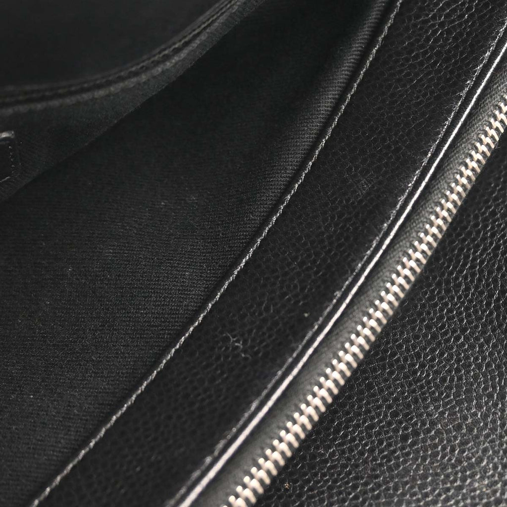 Chanel 2013-2014 Black Caviar Skin Timeless CC Chain Tote Bag