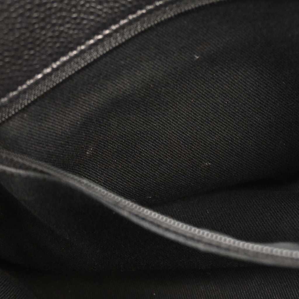 Chanel 2013-2014 Black Caviar Skin Timeless CC Chain Tote Bag