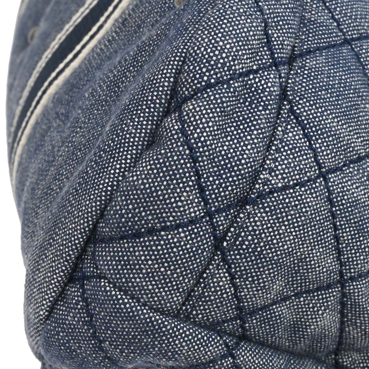 Chanel 2016-2017 Blue Quilted Denim Airlines Buckle 2way Shoulder Tote Handbag
