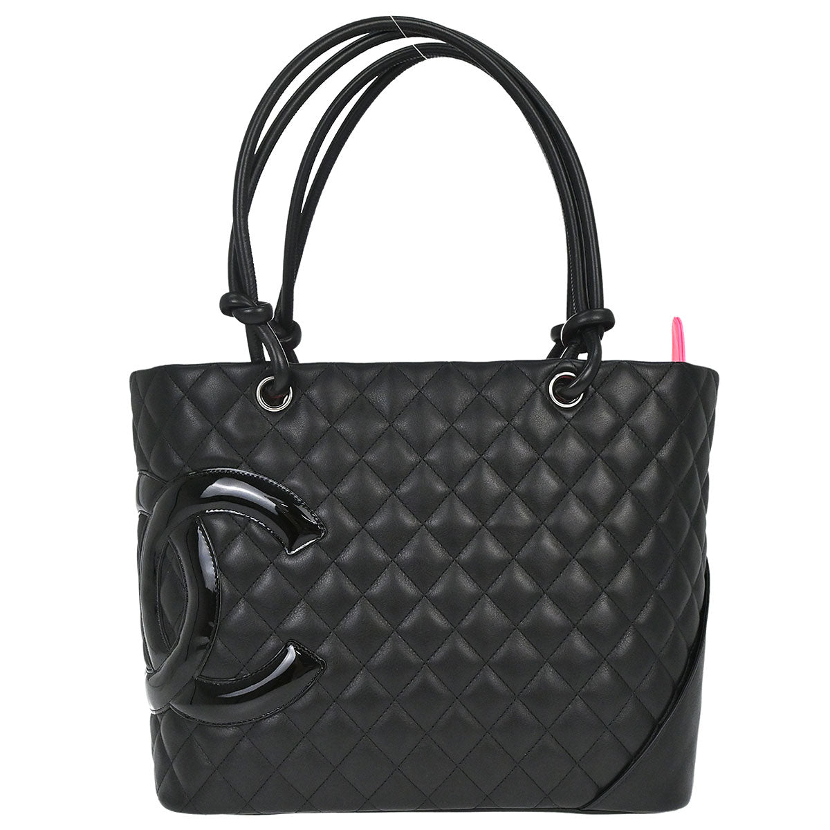 Chanel 2010-2011 Black Calfskin Cambon Ligne Tote Handbag