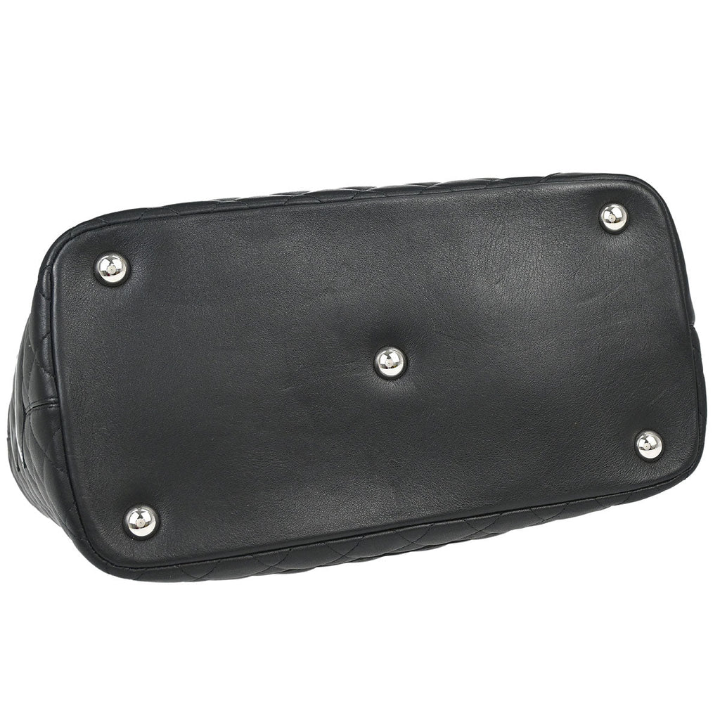 Chanel 2010-2011 Black Calfskin Cambon Ligne Tote Handbag