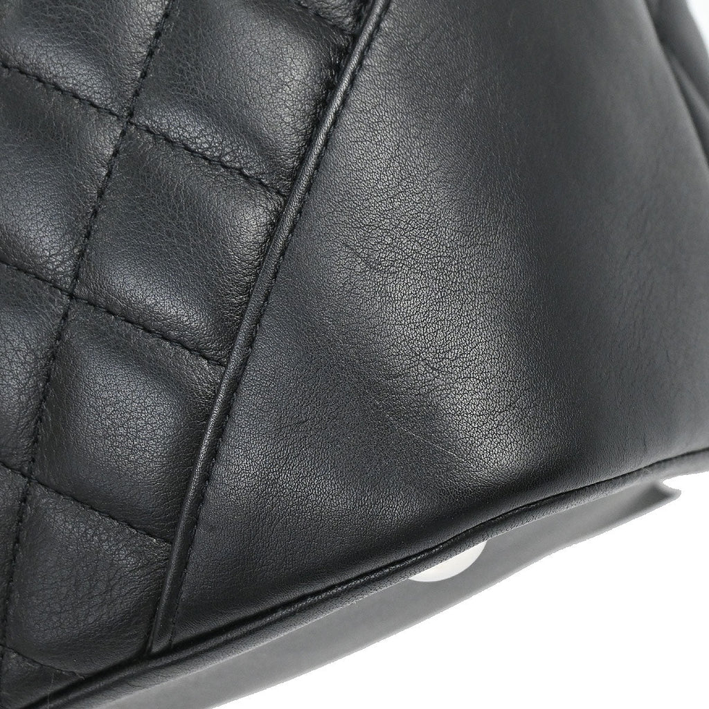 Chanel 2010-2011 Black Calfskin Cambon Ligne Tote Handbag