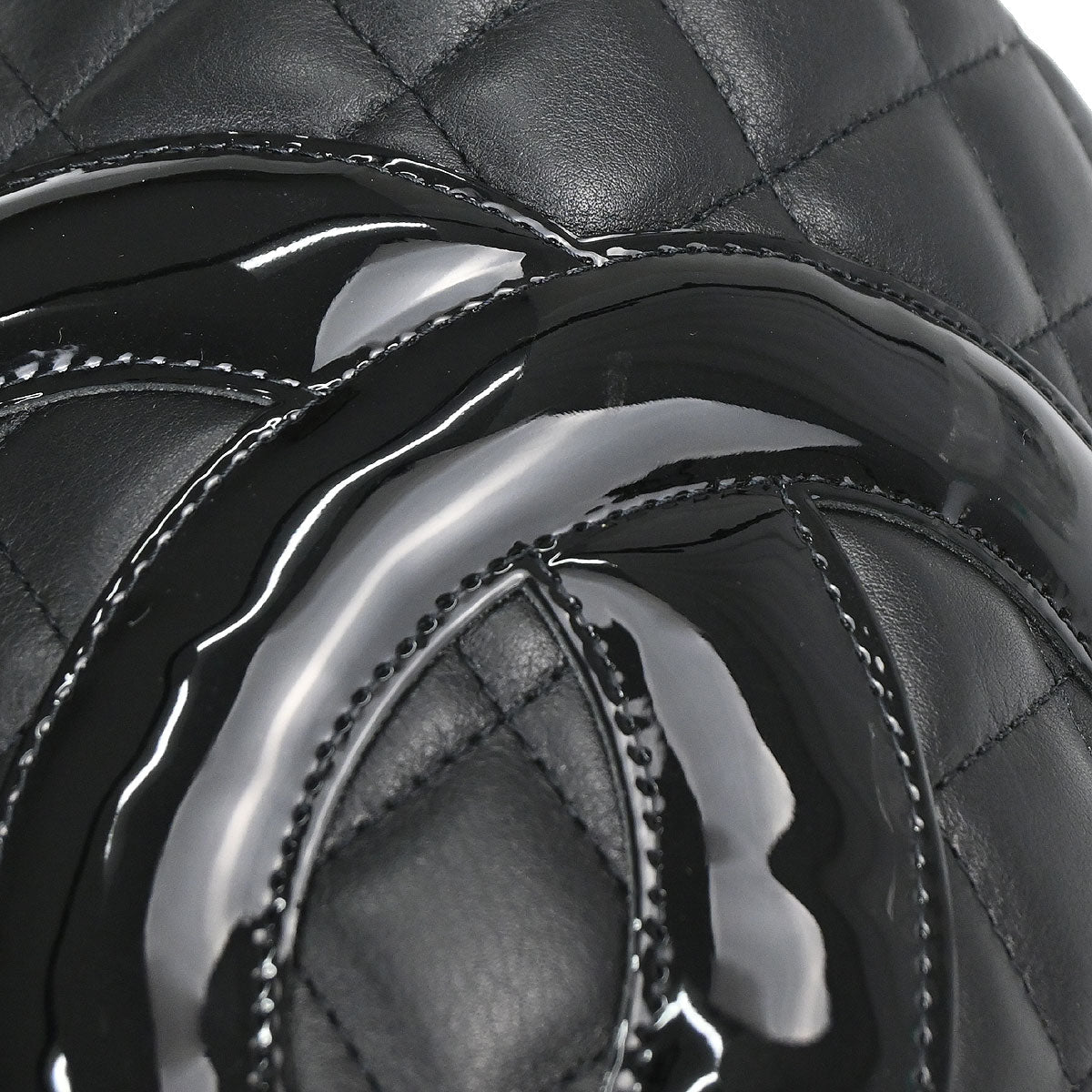 Chanel 2010-2011 Black Calfskin Cambon Ligne Tote Handbag