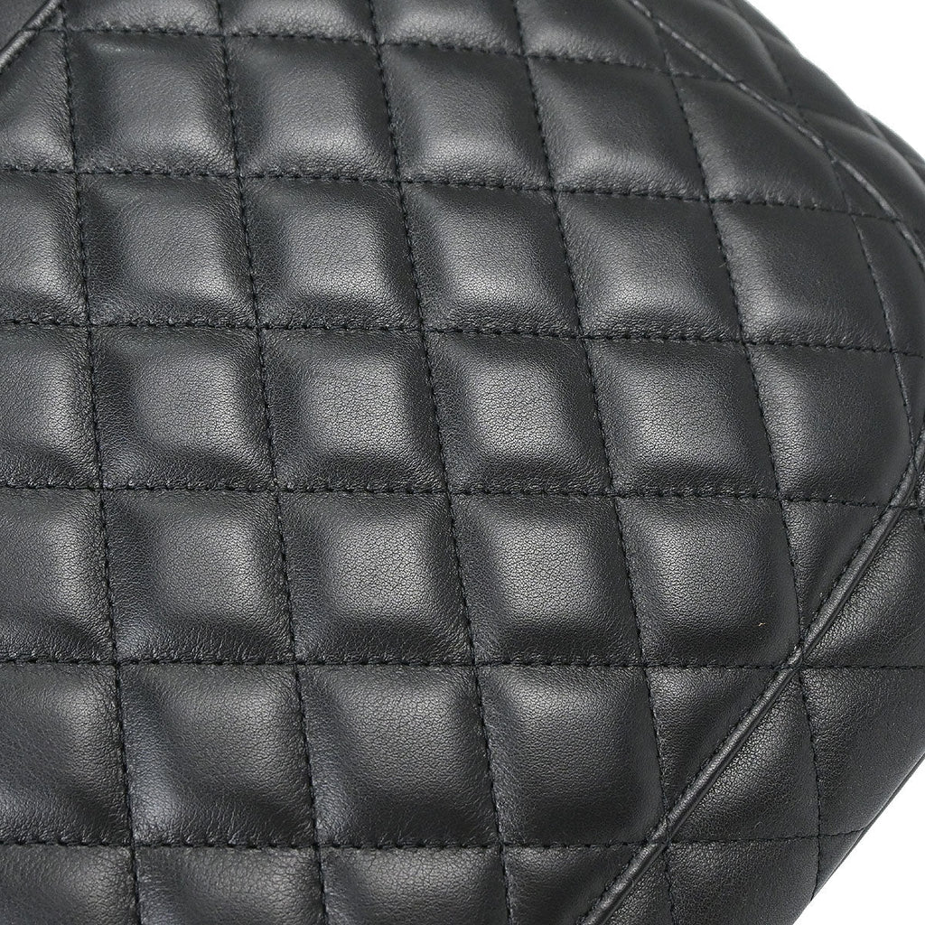 Chanel 2010-2011 Black Calfskin Cambon Ligne Tote Handbag