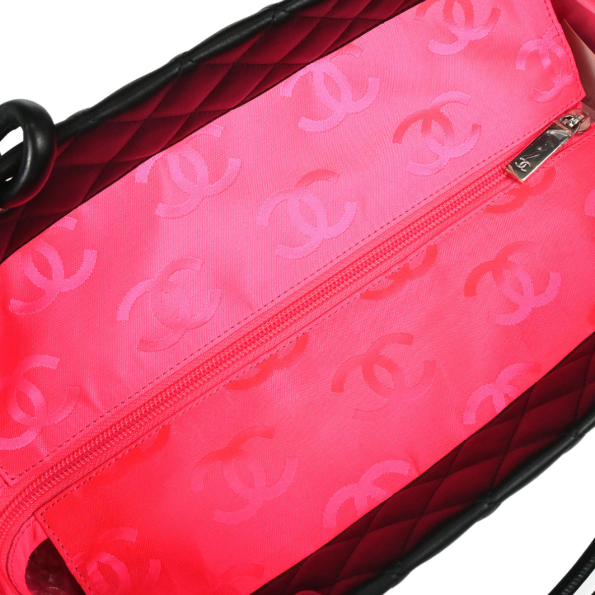 Chanel 2010-2011 Black Calfskin Cambon Ligne Tote Handbag
