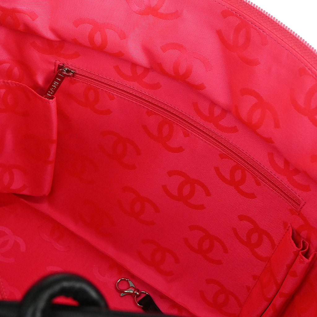 Chanel 2010-2011 Black Calfskin Cambon Ligne Tote Handbag