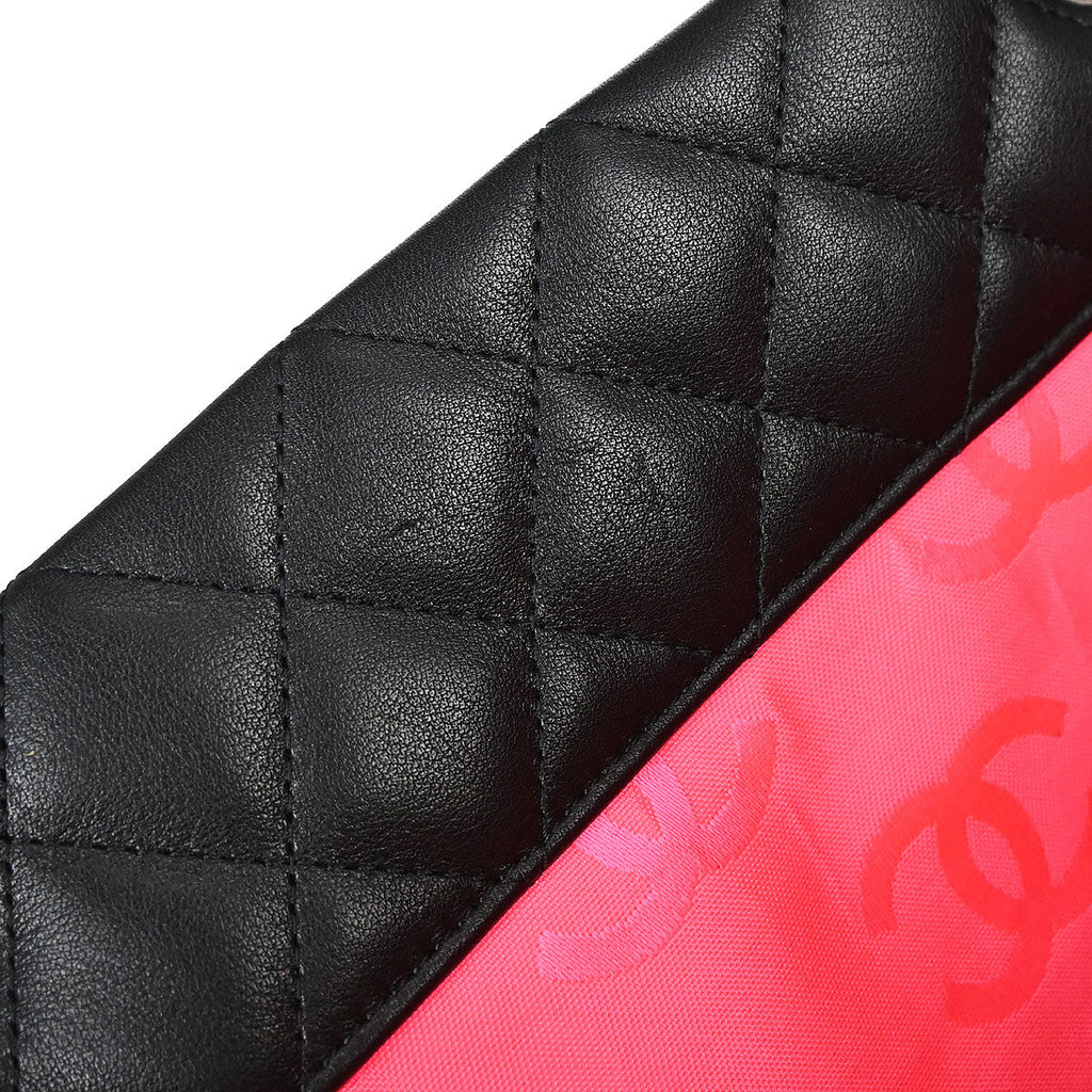 Chanel 2010-2011 Black Calfskin Cambon Ligne Tote Handbag