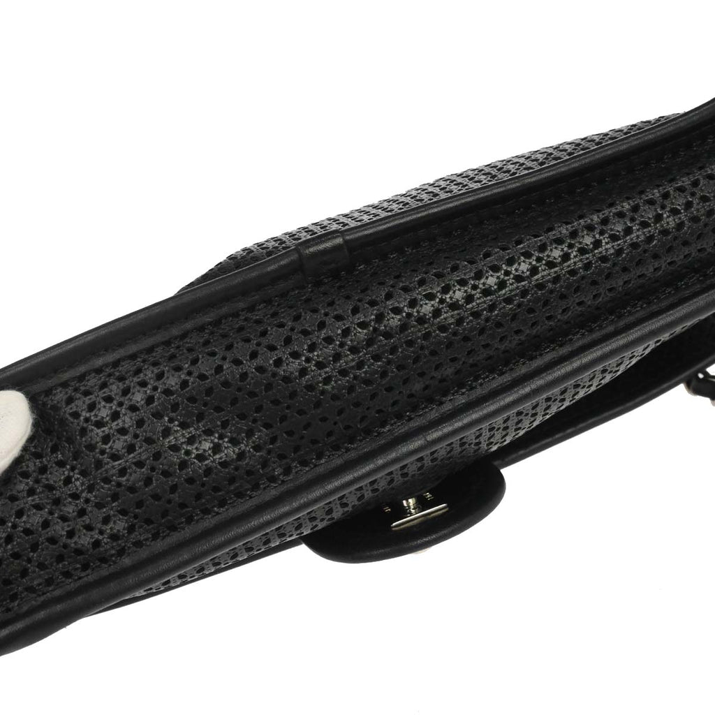 Chanel 2014-2015 Black Perforated Calfskin Up in the Air Shoulder Bag