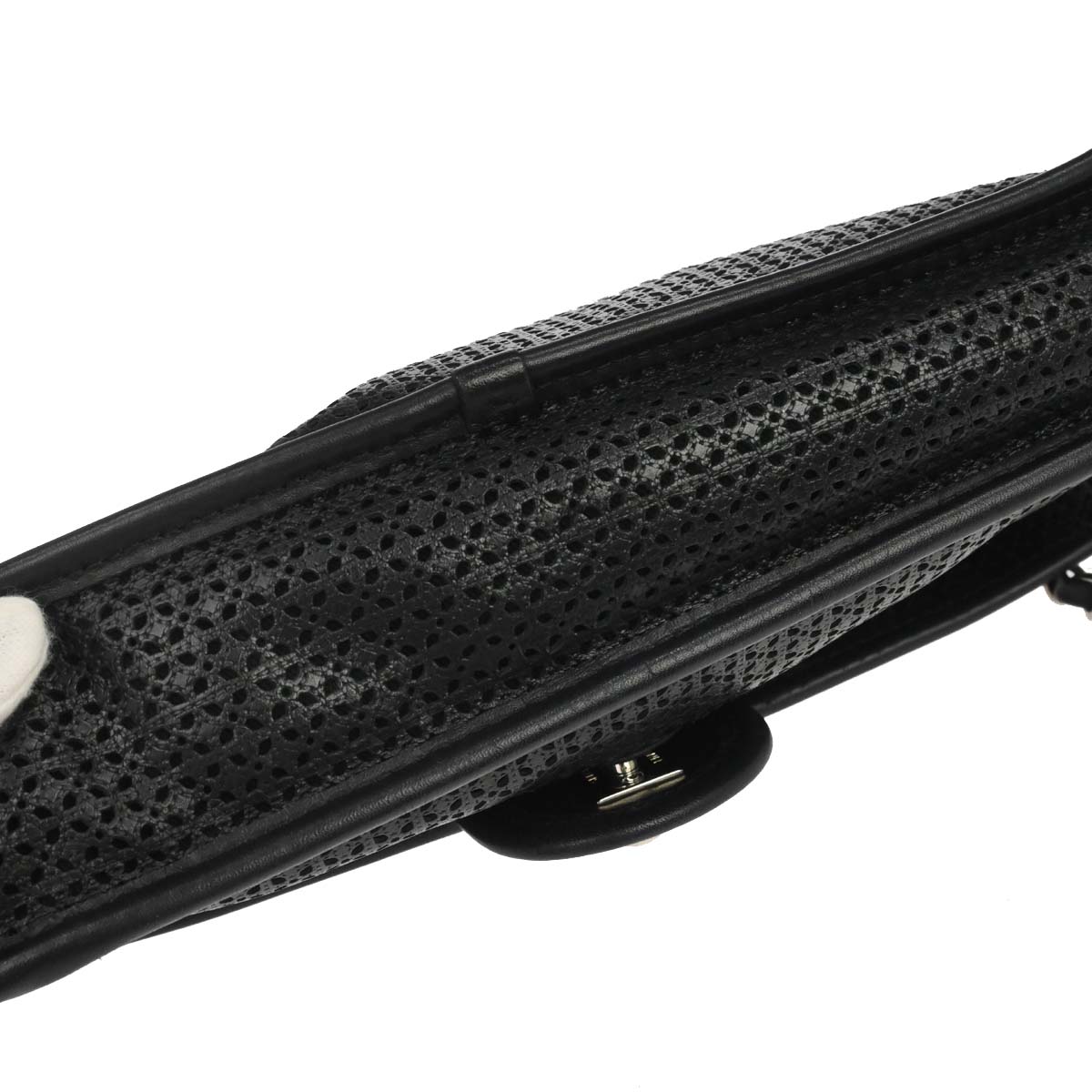 Chanel 2014-2015 Black Perforated Calfskin Up in the Air Shoulder Bag