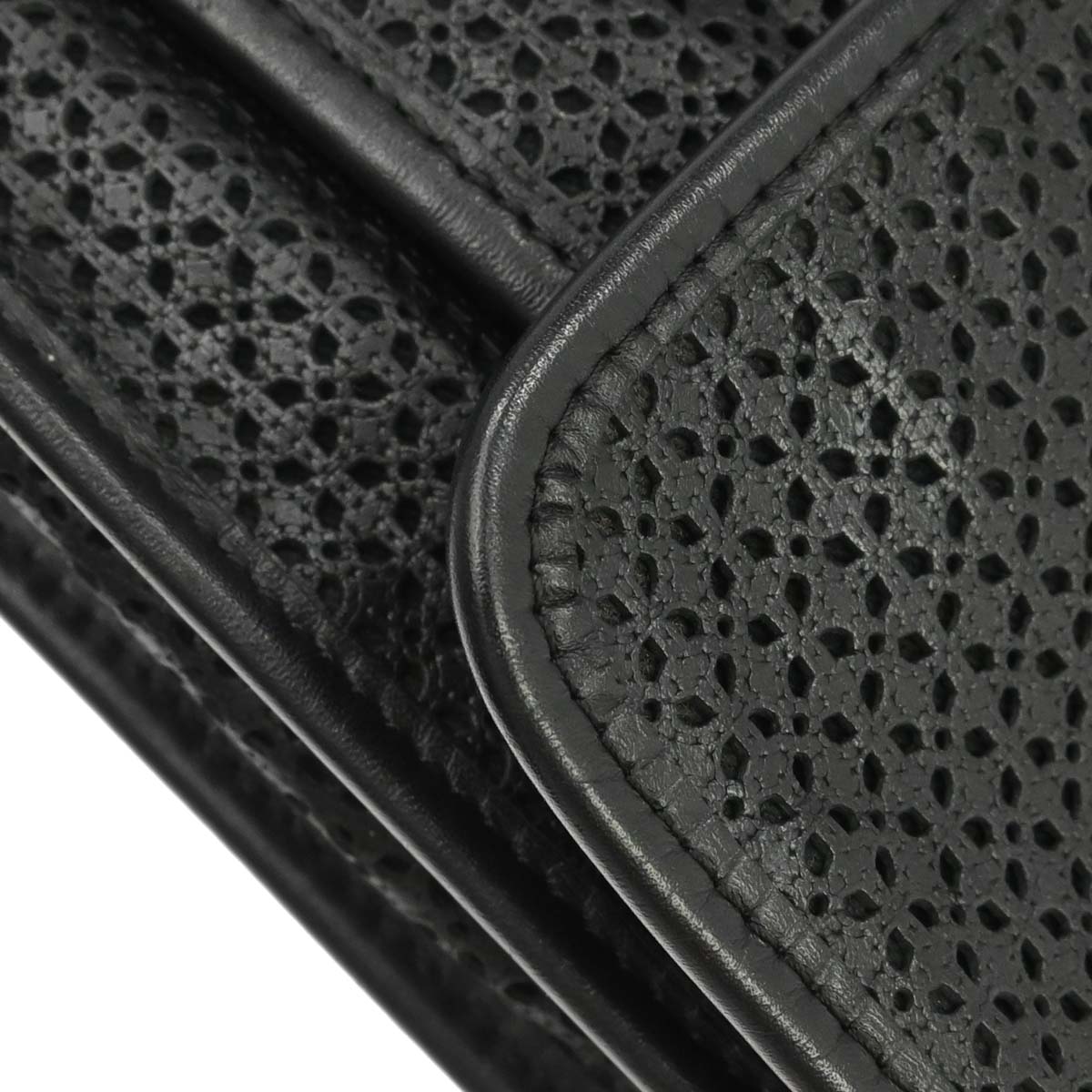Chanel 2014-2015 Black Perforated Calfskin Up in the Air Shoulder Bag