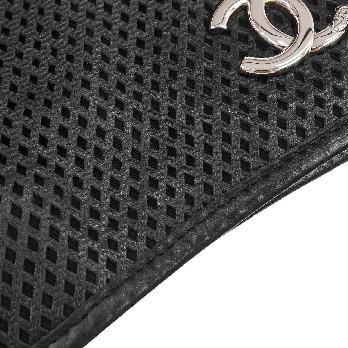 Chanel 2013-2014 Black Perforated Calfskin Up in the Air Tote Shoulder Bag