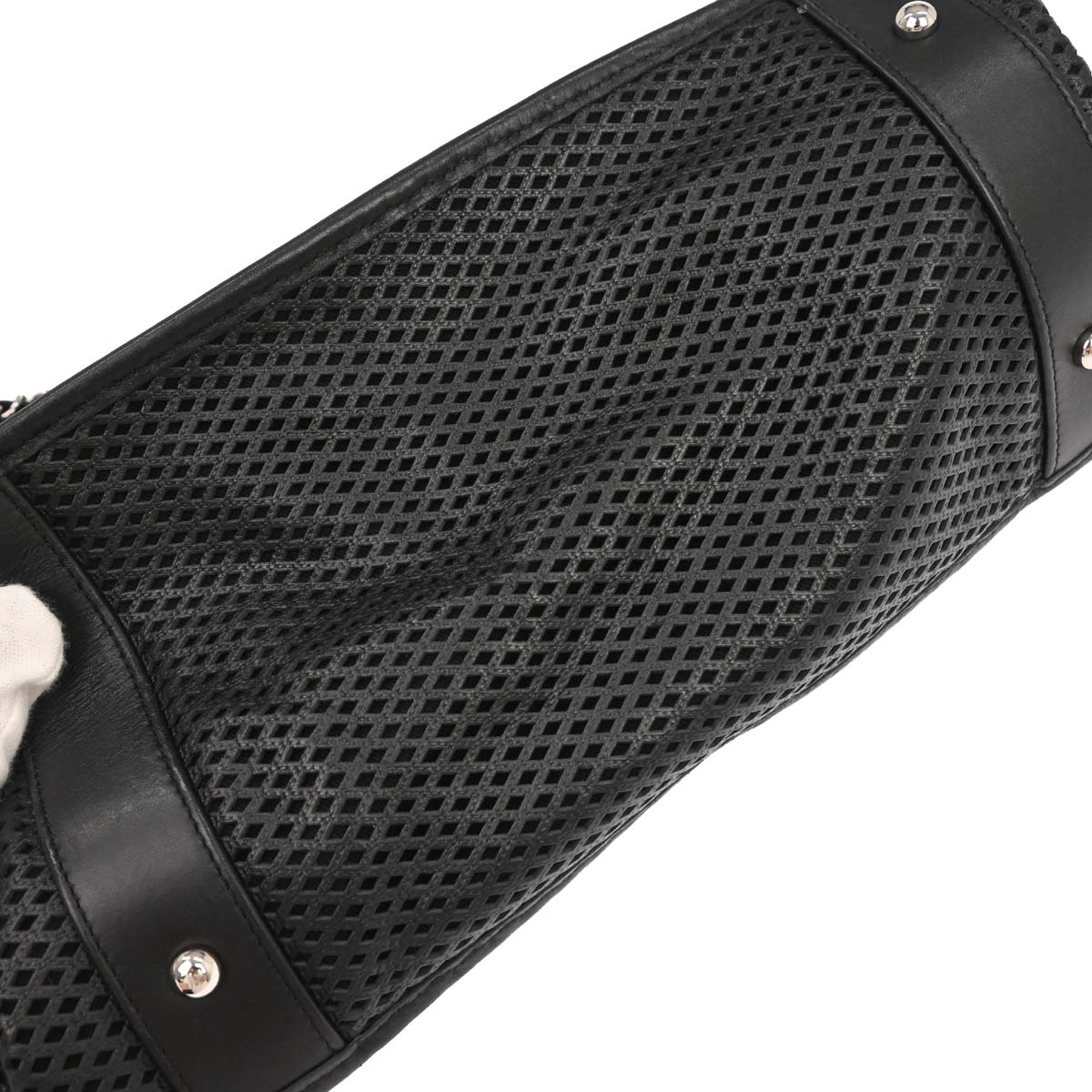 Chanel 2013-2014 Black Perforated Calfskin Up in the Air Tote Shoulder Bag