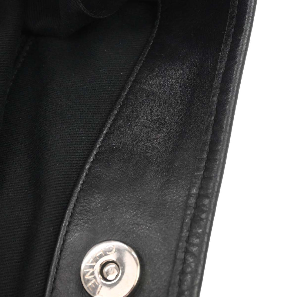 Chanel 2013-2014 Black Perforated Calfskin Up in the Air Tote Shoulder Bag