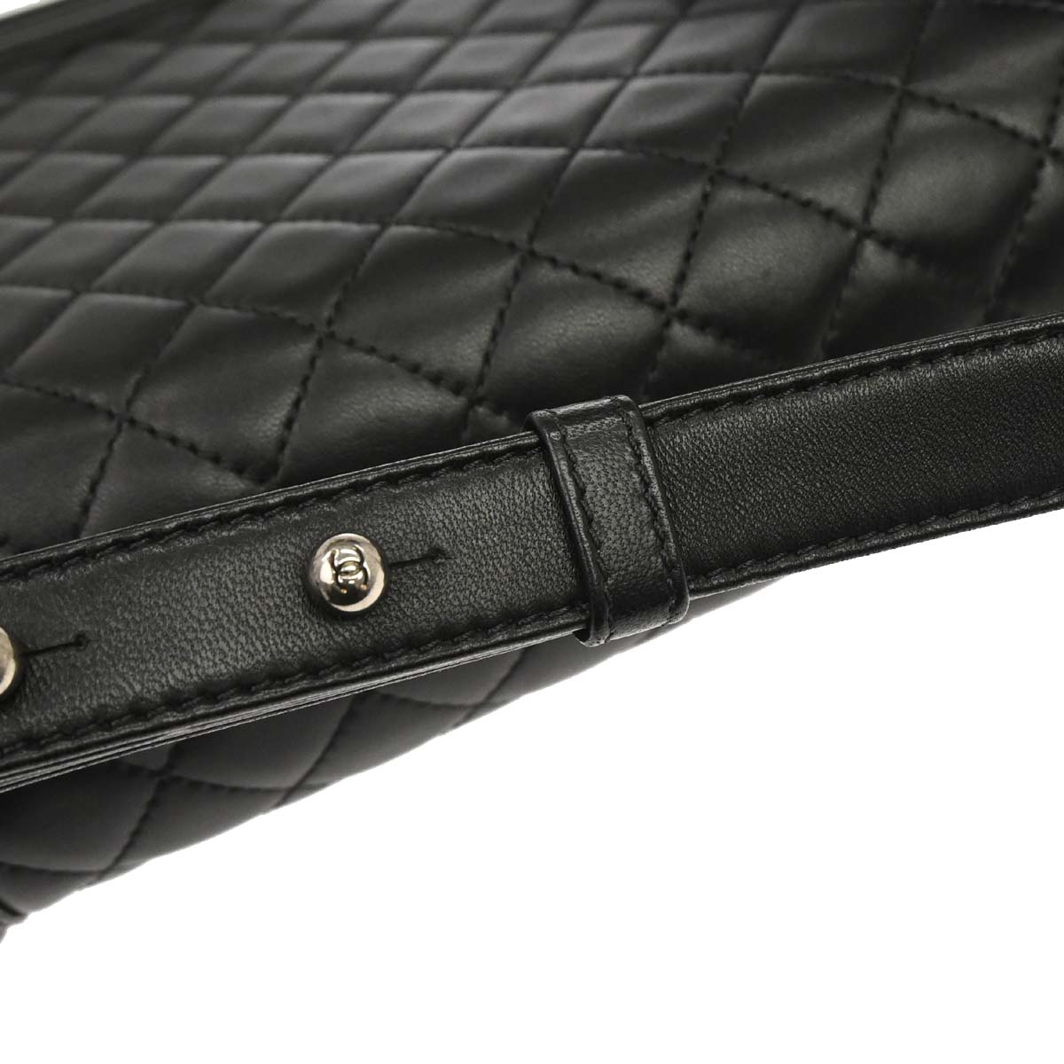 Boy Chanel 2014-2015 Black Lambskin Medium Shoulder Bag
