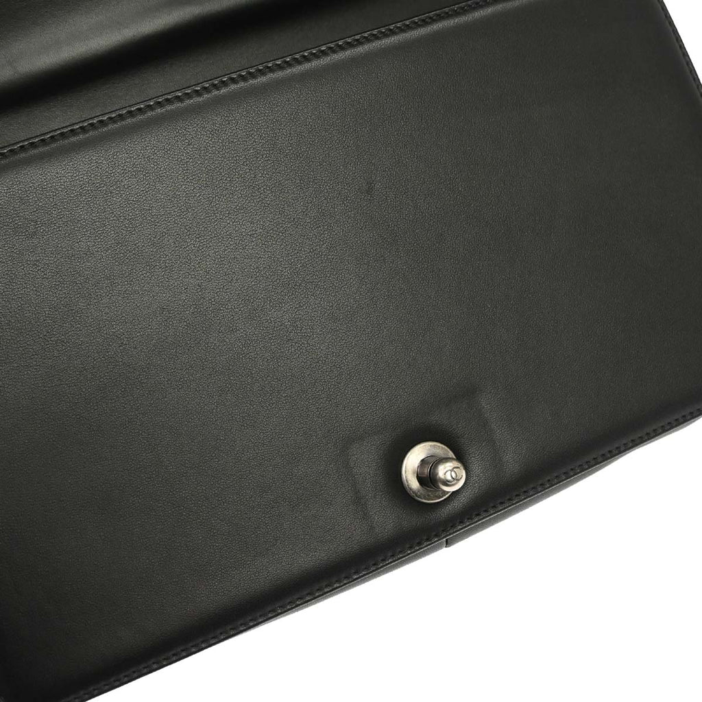Boy Chanel 2014-2015 Black Lambskin Medium Shoulder Bag