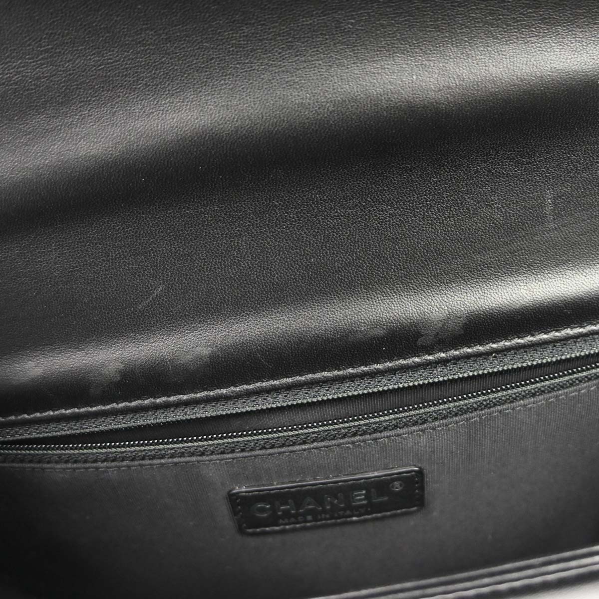 Boy Chanel 2014-2015 Black Lambskin Medium Shoulder Bag