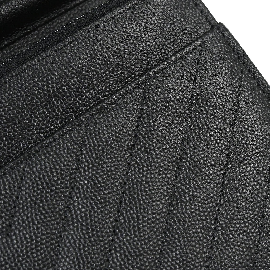 Chanel 2018 Black Caviar Skin Classic WOC Wallet on Chain Bag