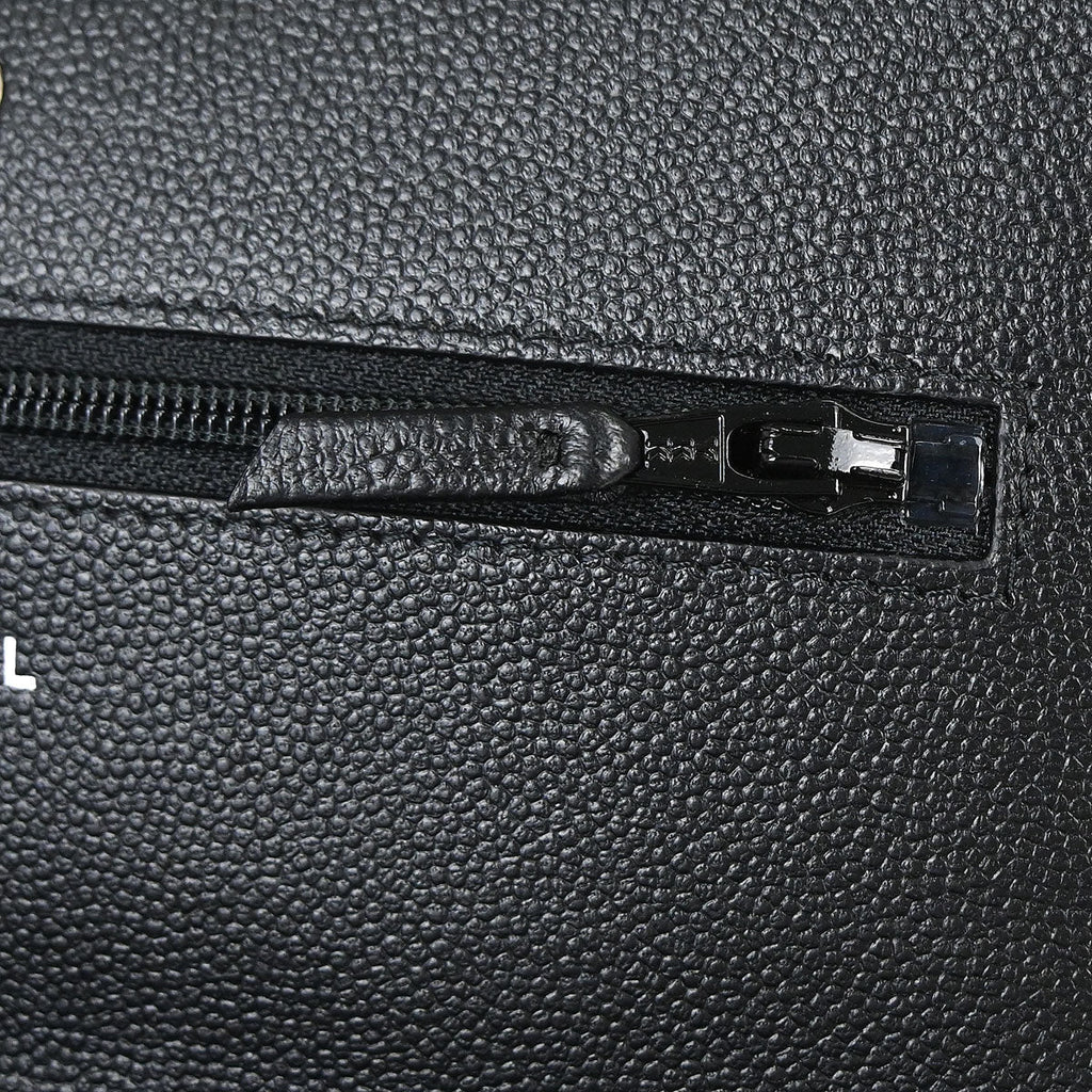 Chanel 2018 Black Caviar Skin Classic WOC Wallet on Chain Bag