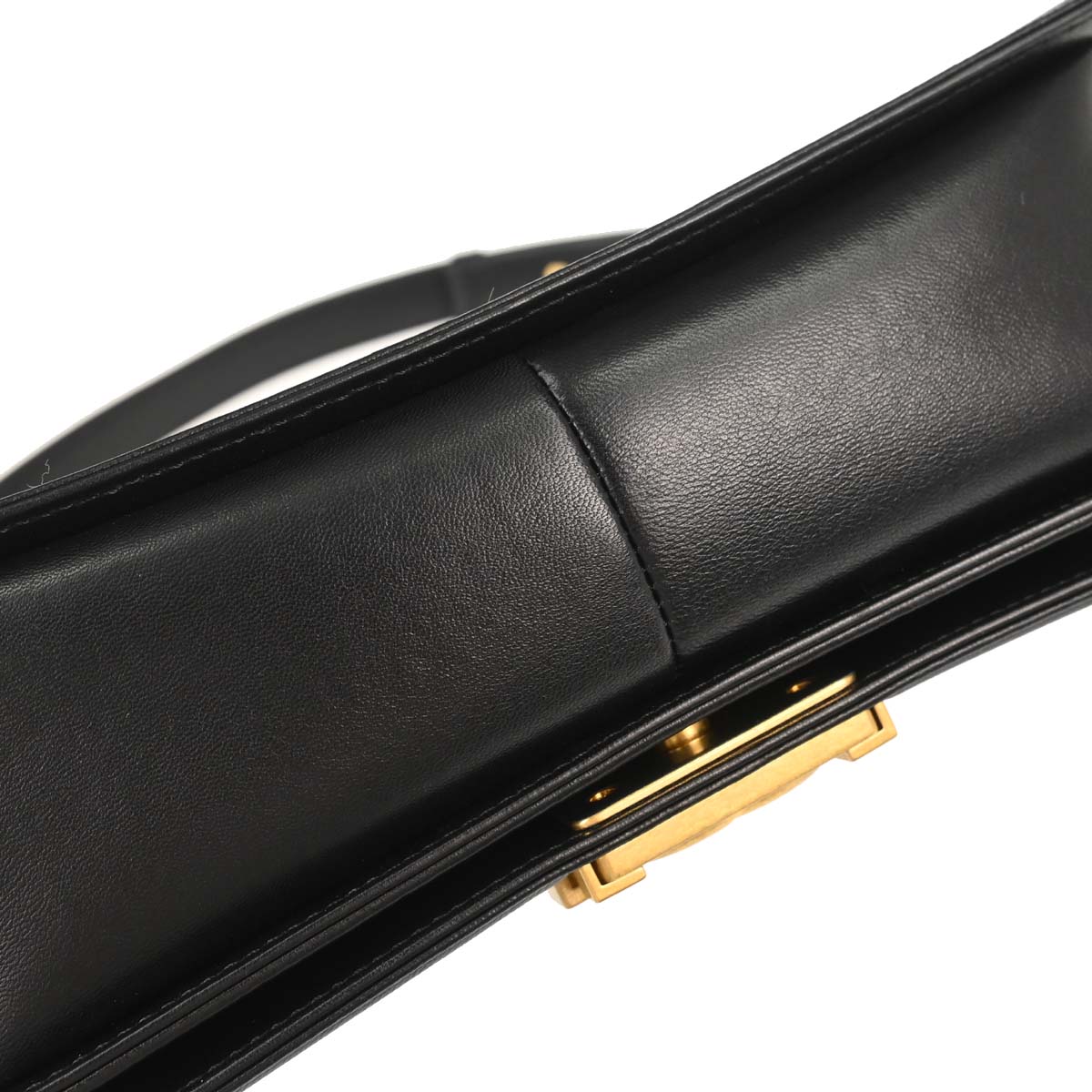 Boy Chanel 2015-2016 Black Lambskin Medium Shoulder Bag