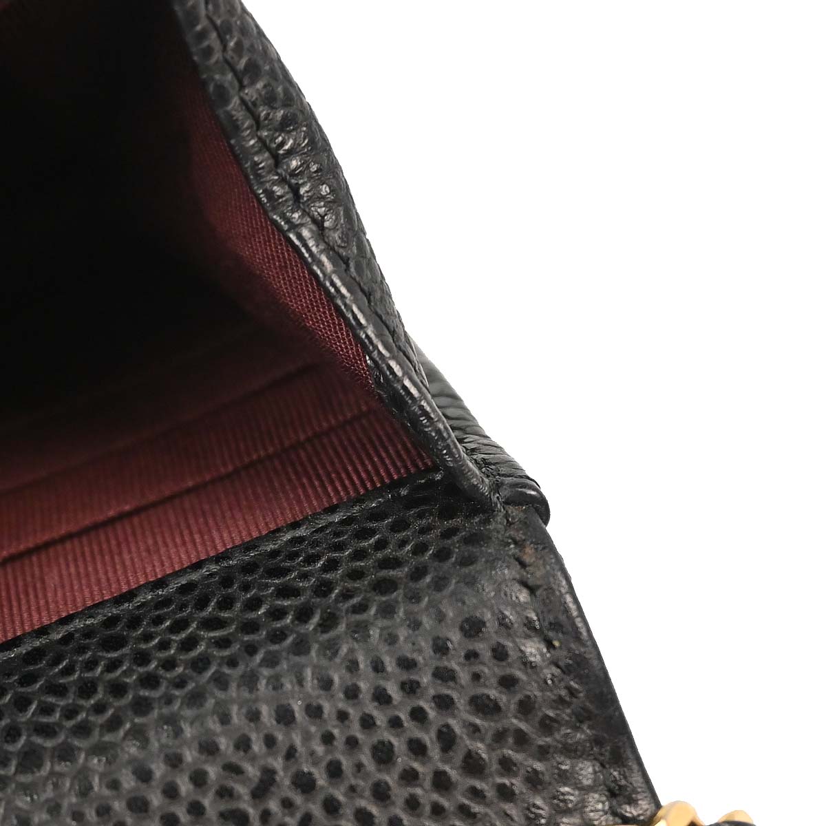 Chanel 2019 Black Caviar Skin Classic WOC Wallet on Chain Bag