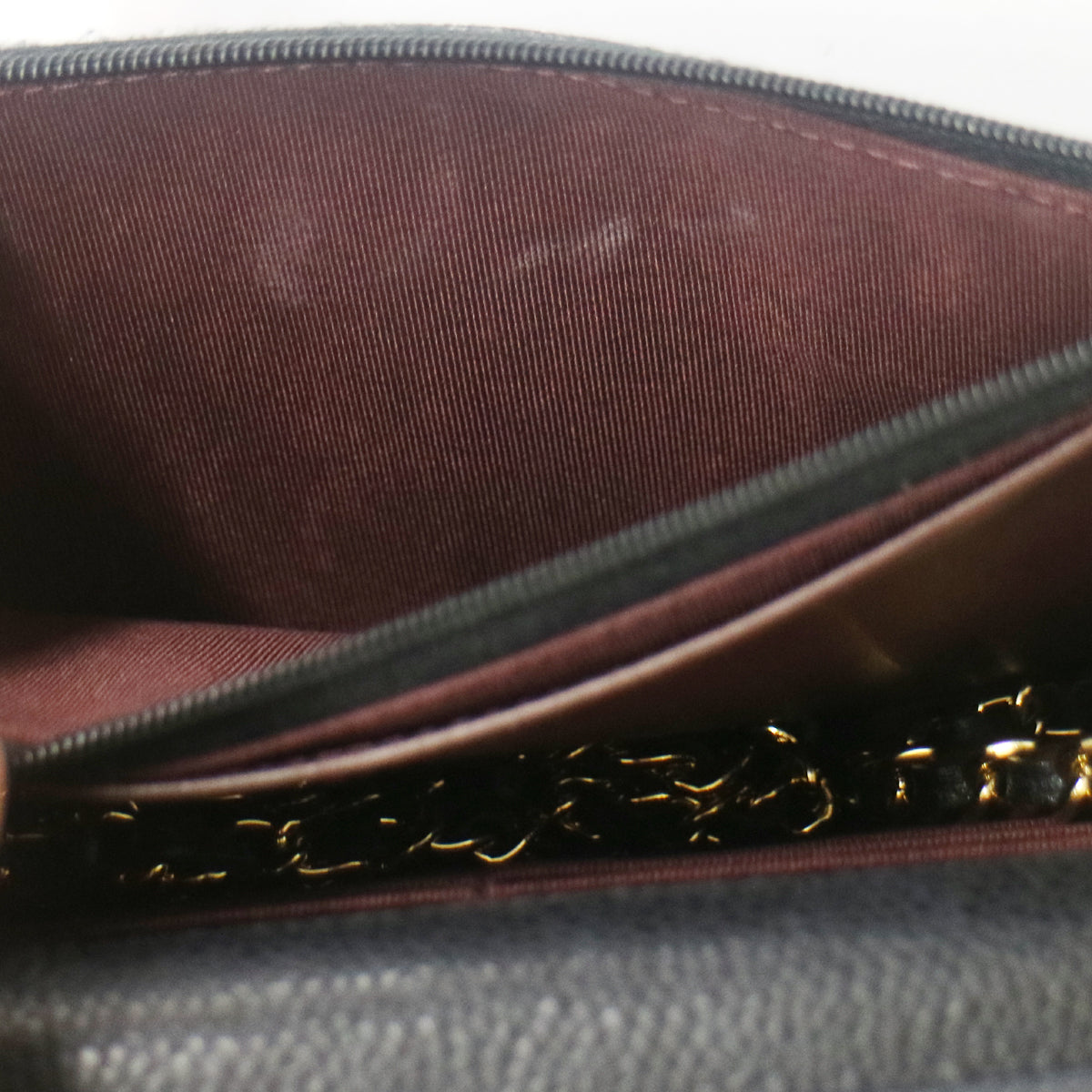 Chanel 2019 Black Caviar Skin Classic WOC Wallet on Chain Bag