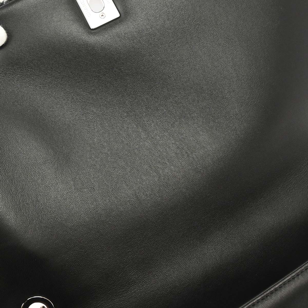 Chanel 2014-2015 Black Wool No.5 Turnlock Full Flap Shoulder Bag