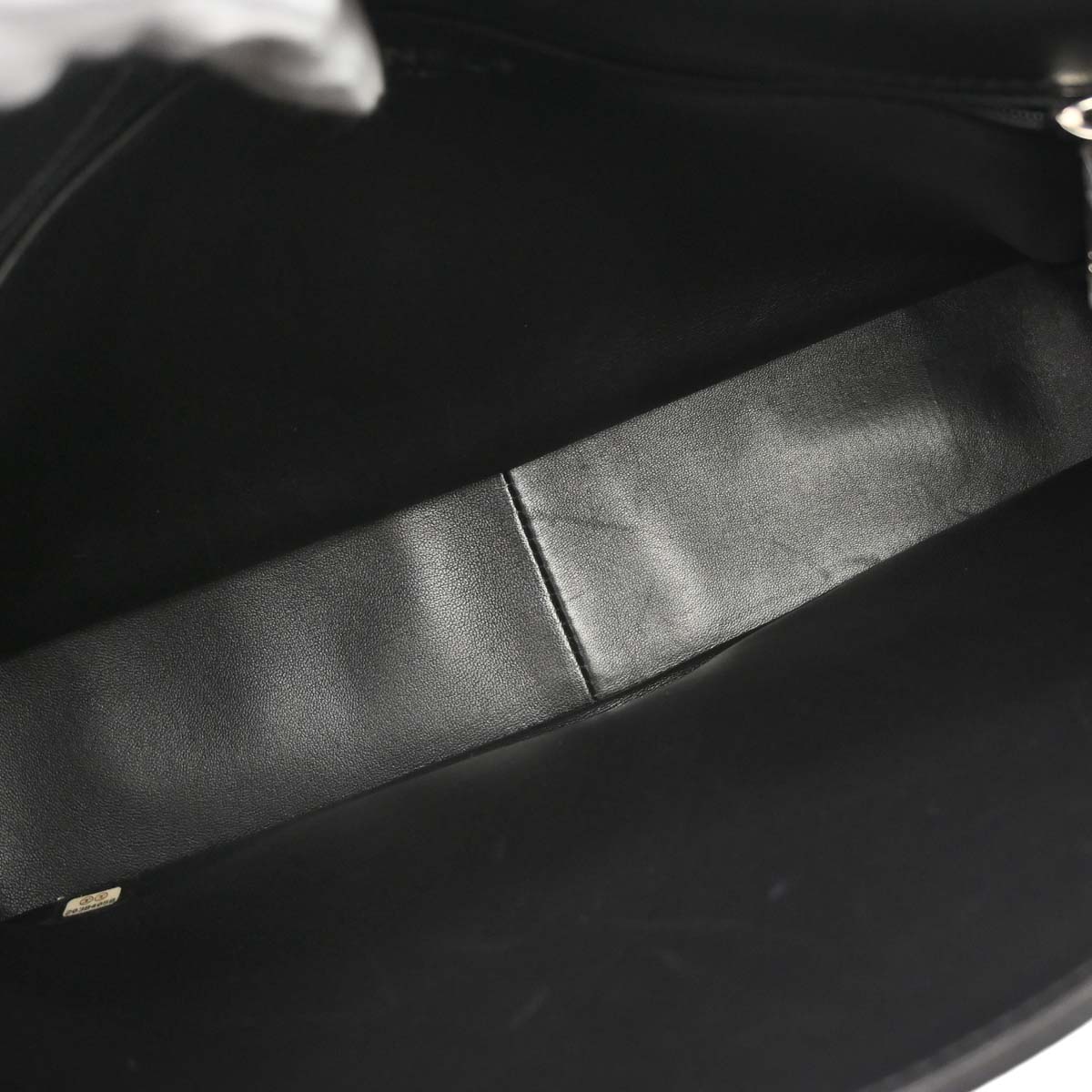 Chanel 2014-2015 Black Wool No.5 Turnlock Full Flap Shoulder Bag