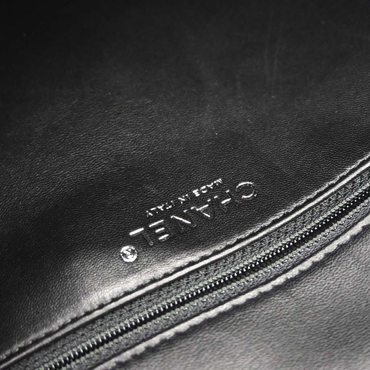 Chanel 2014-2015 Black Wool No.5 Turnlock Full Flap Shoulder Bag