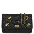 Chanel 2017 Calfskin Mademoiselle Lock Icon WOC Wallet on Chain Shoulder Bag
