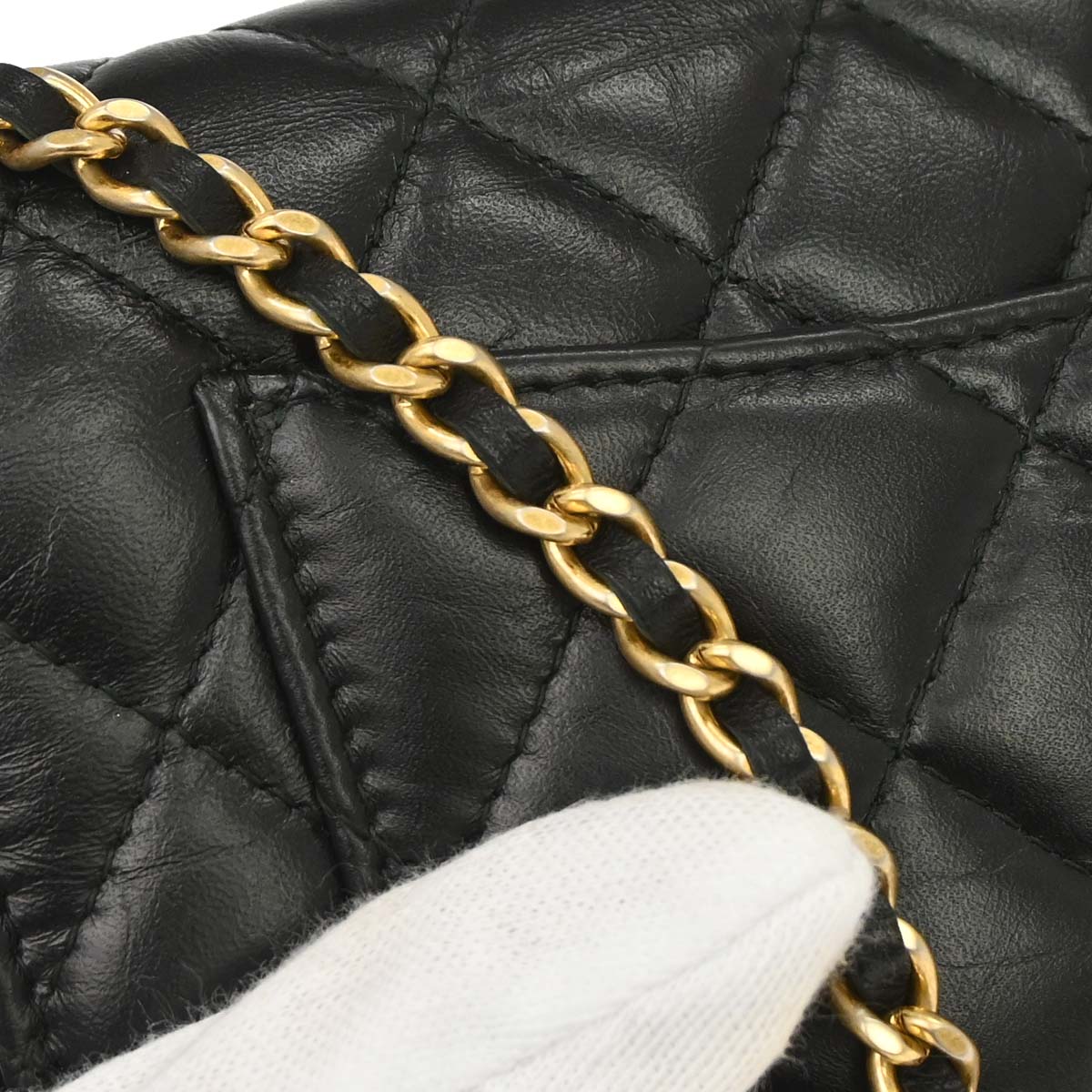 Chanel 2017 Calfskin Mademoiselle Lock Icon WOC Wallet on Chain Shoulder Bag