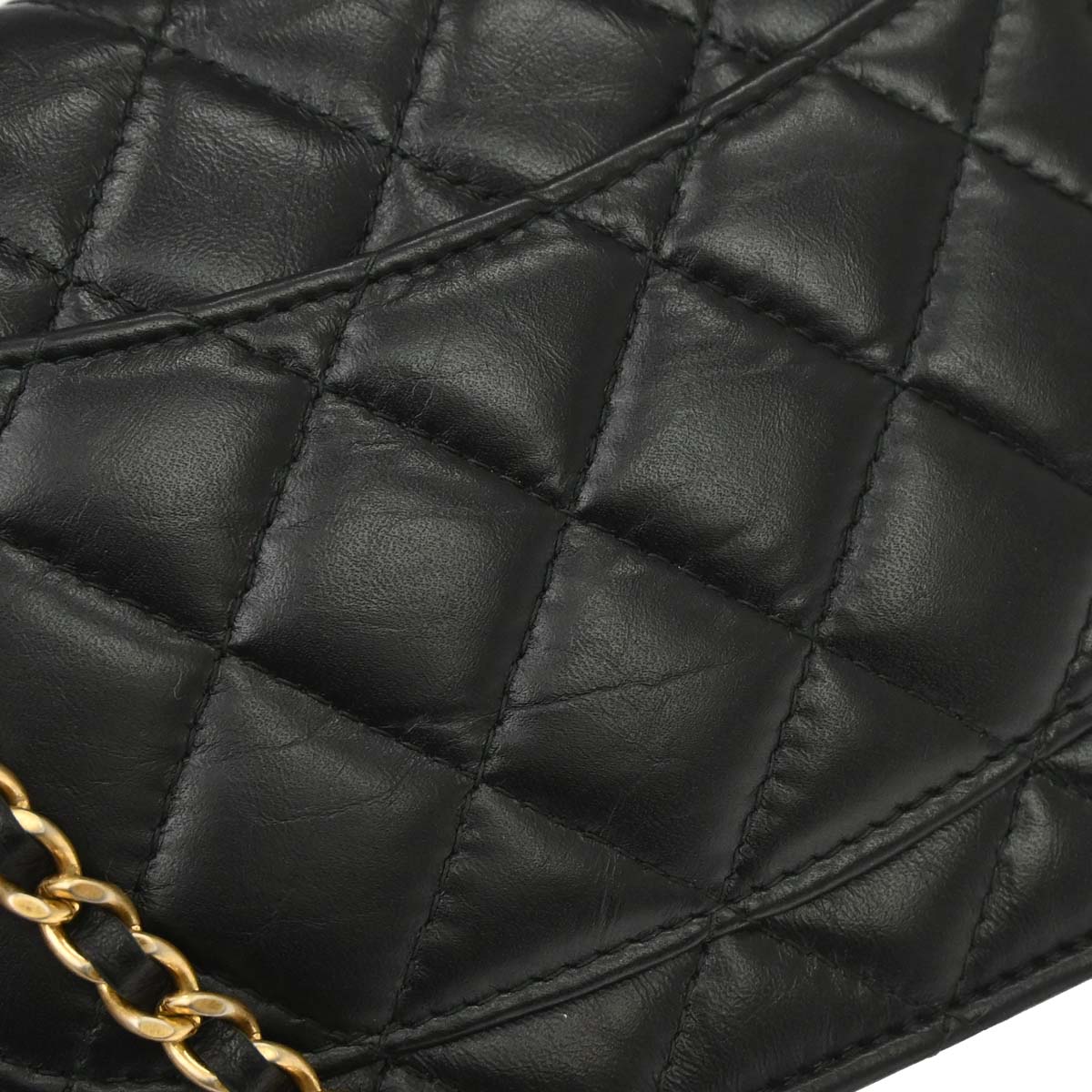 Chanel 2017 Calfskin Mademoiselle Lock Icon WOC Wallet on Chain Shoulder Bag