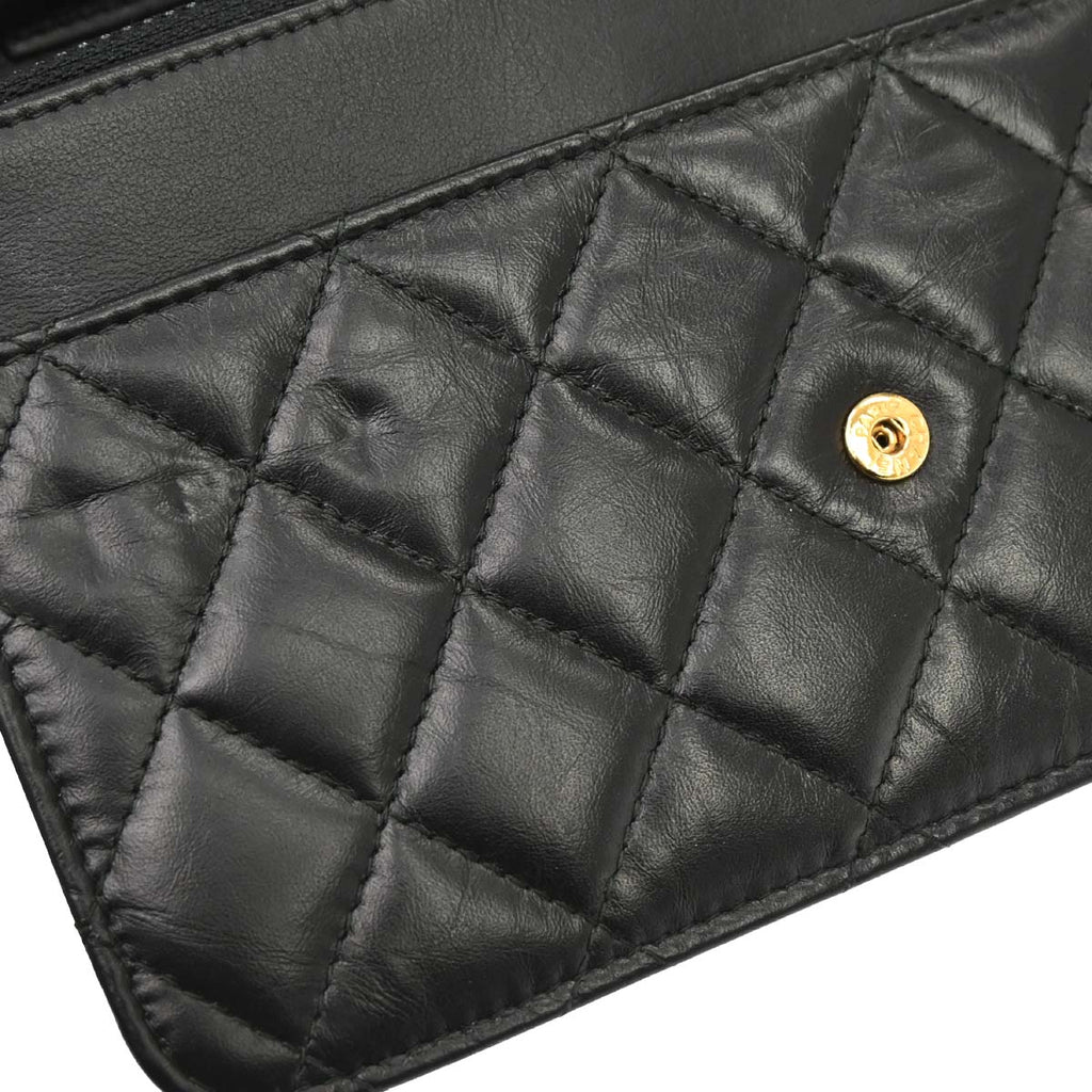 Chanel 2017 Calfskin Mademoiselle Lock Icon WOC Wallet on Chain Shoulder Bag