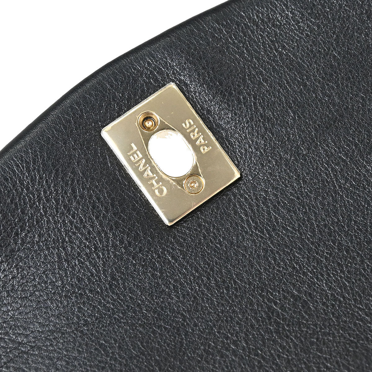 Chanel 2019 Black Calfskin Chain Around Saddle Flap Shoulder Bag