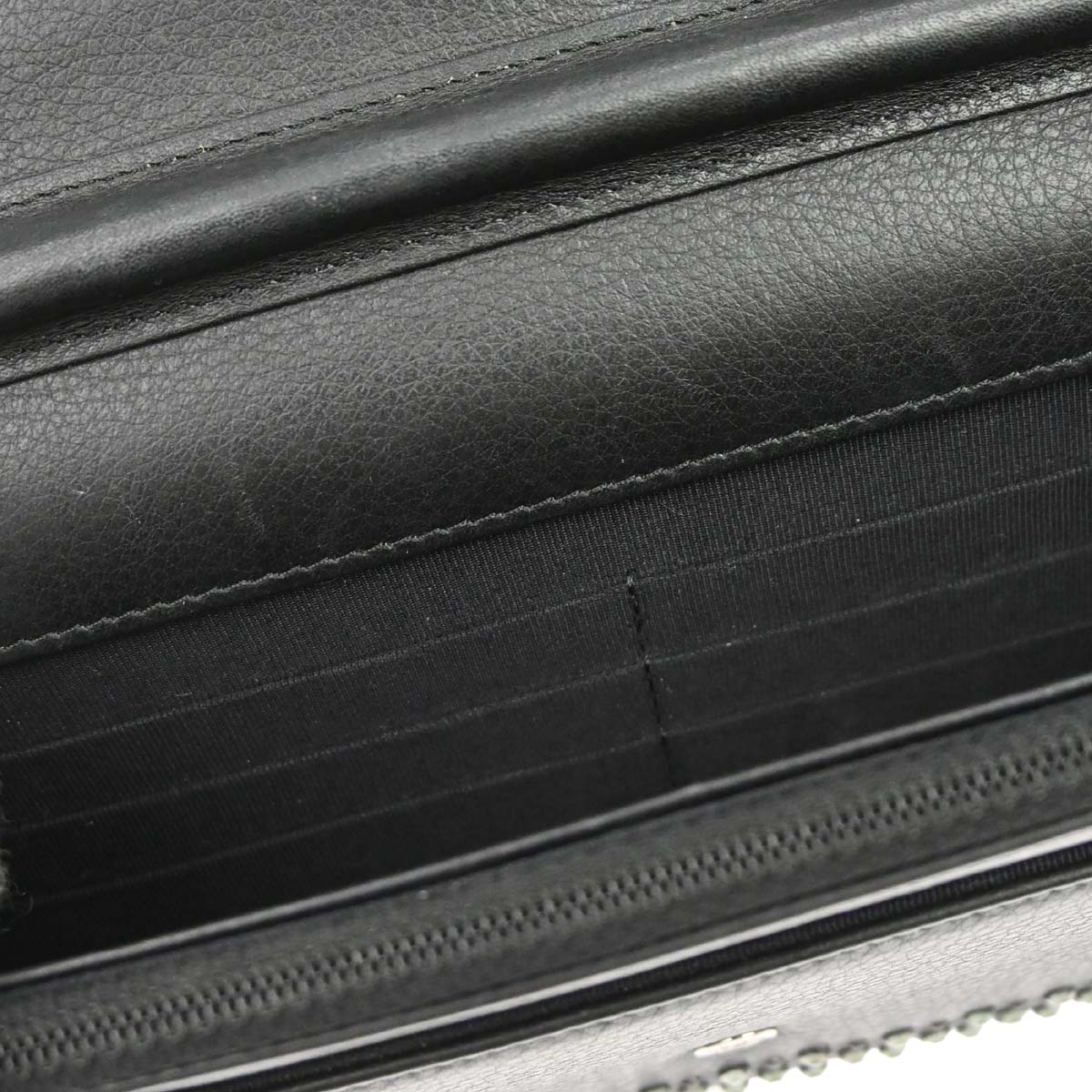 Chanel 2014-2015 Black Calfskin Rhinestone WOC Wallet on Chain Bag