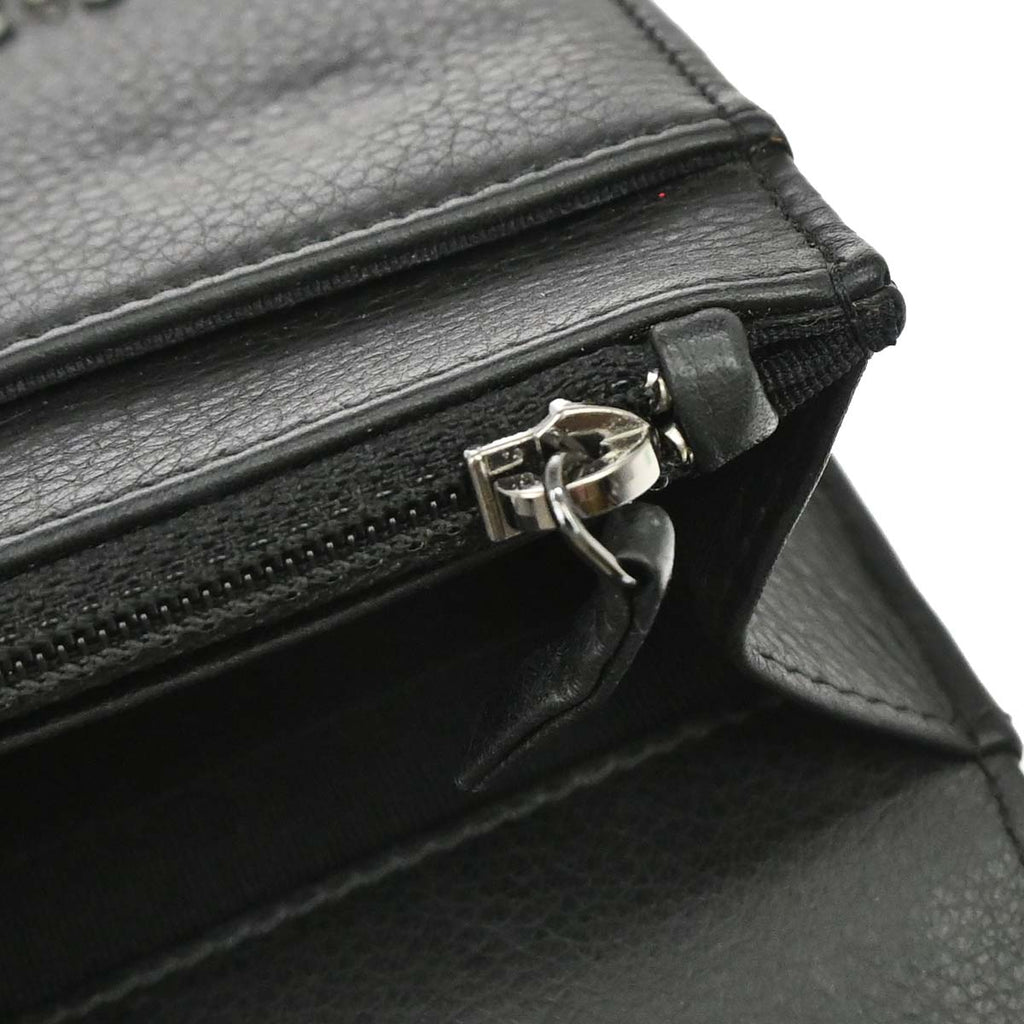 Chanel 2014-2015 Black Calfskin Rhinestone WOC Wallet on Chain Bag