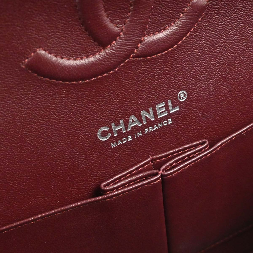 Chanel Black Caviar Skin Medium Classic Double Flap Shoulder Bag