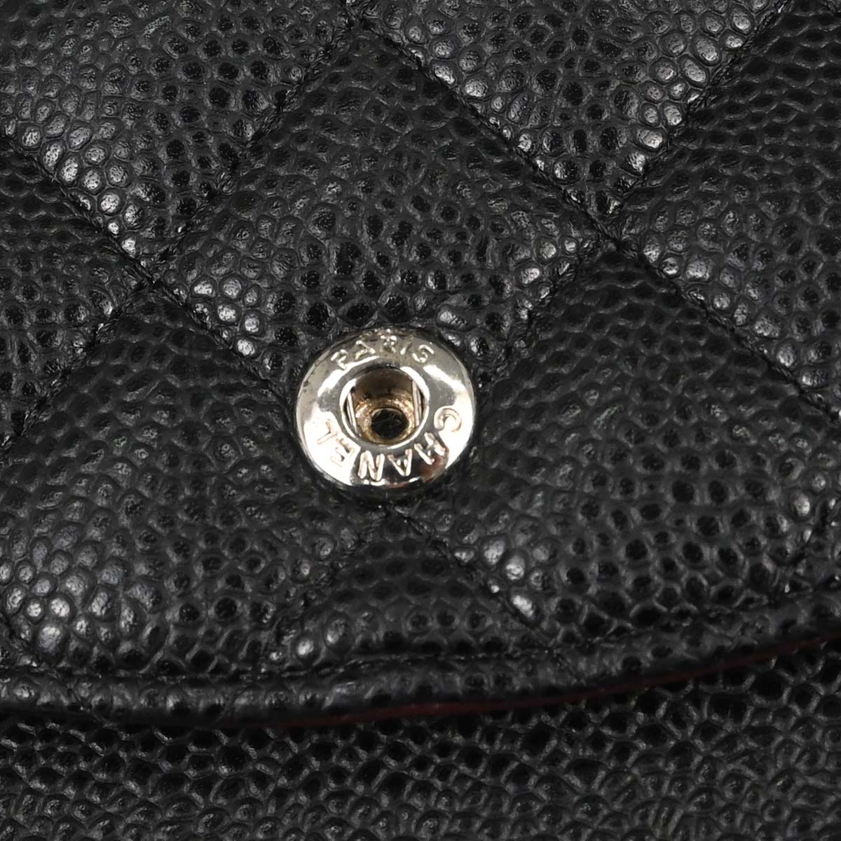 Chanel Black Caviar Skin Medium Classic Double Flap Shoulder Bag