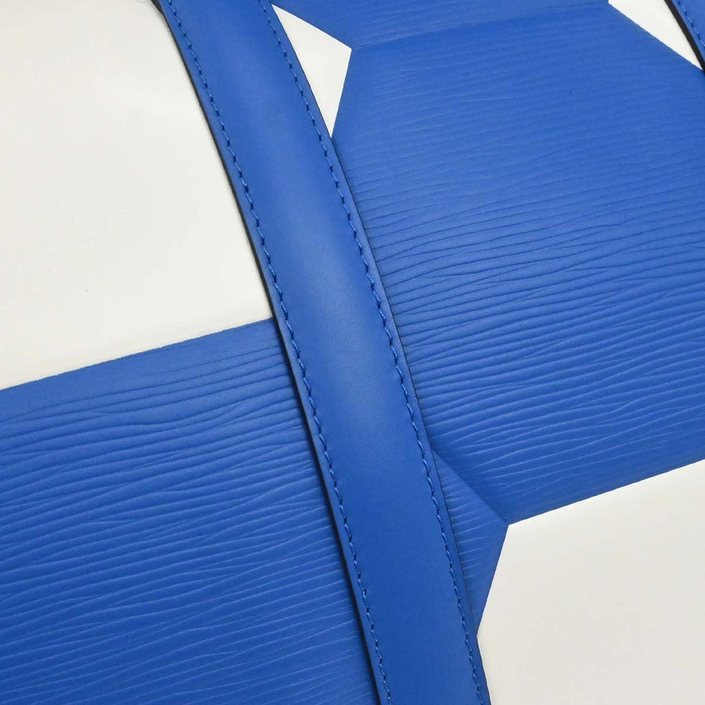 Louis Vuitton Blue Epi Keepall Bandouliere 50 Handbag M52120