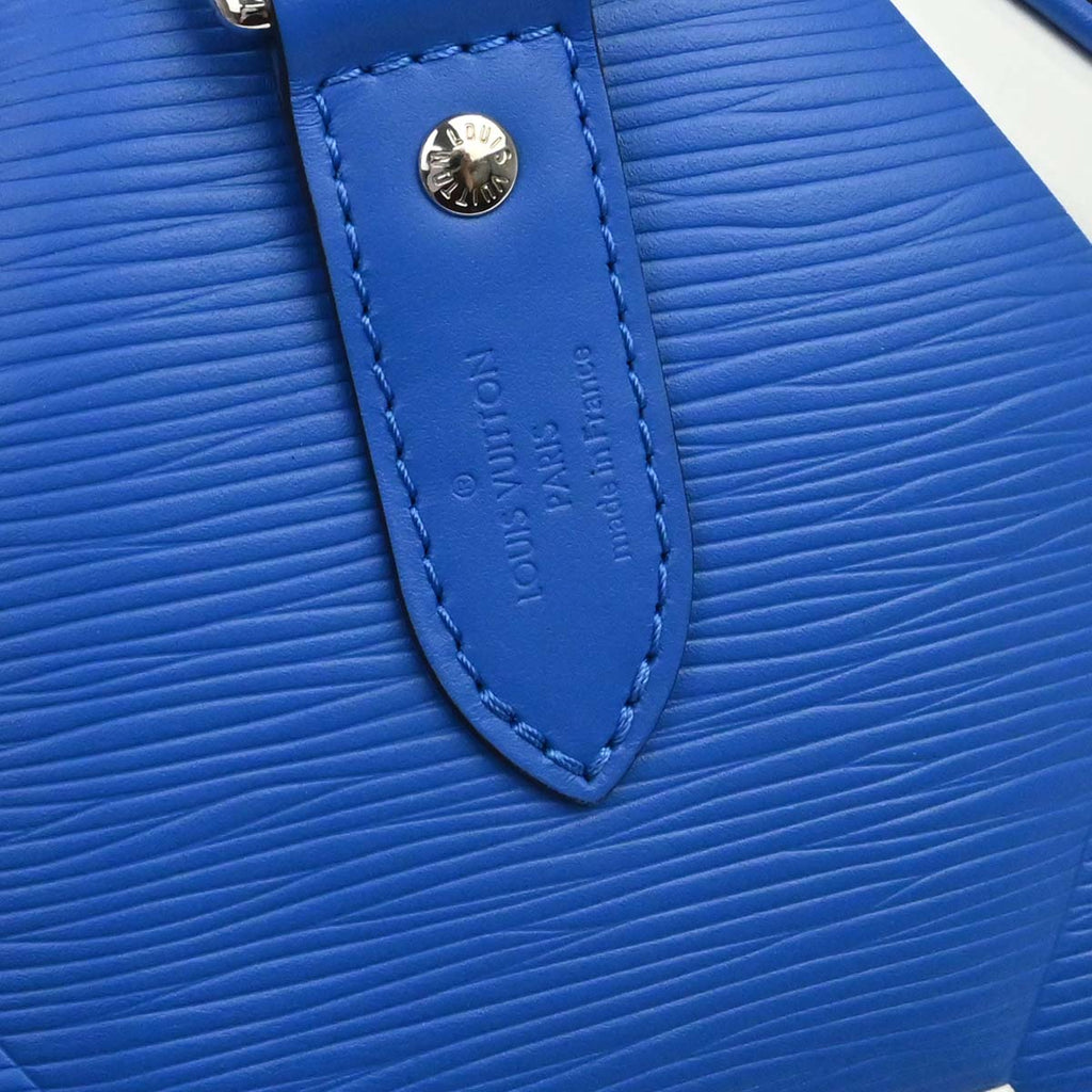 Louis Vuitton Blue Epi Keepall Bandouliere 50 Handbag M52120