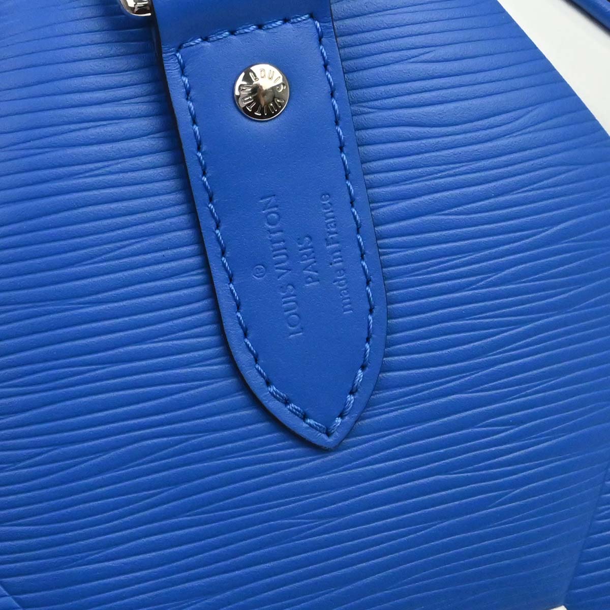 Louis Vuitton Blue Epi Keepall Bandouliere 50 Handbag M52120
