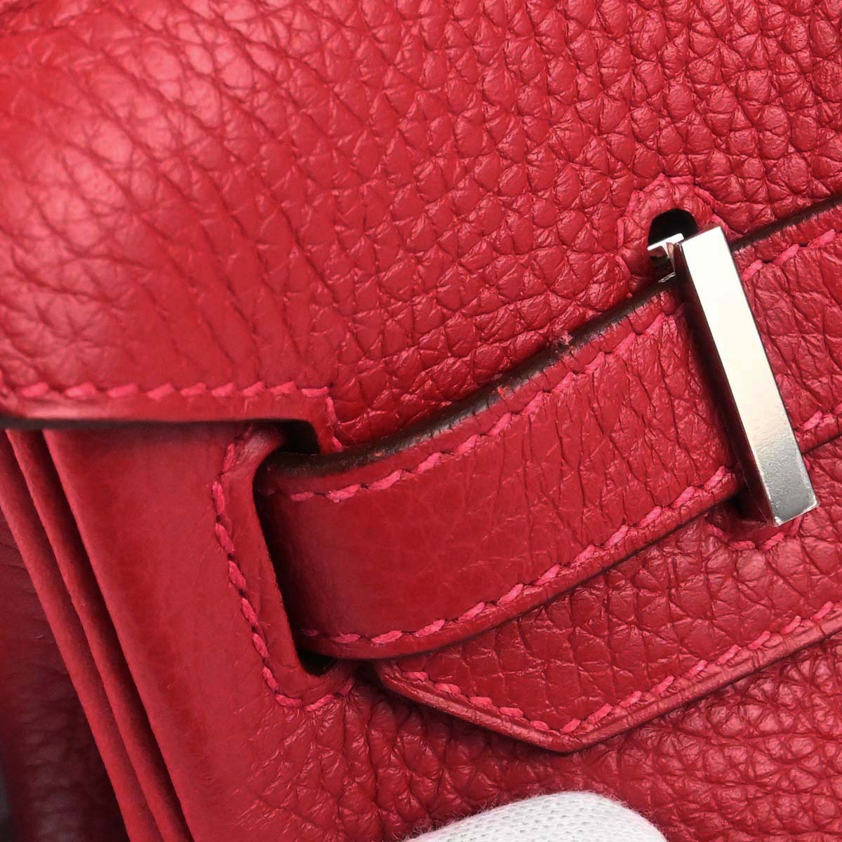 Hermes Rouge Casaque Taurillon Clemence Birkin 30 Handbag