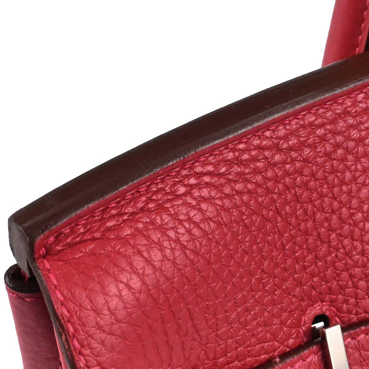 Hermes Rouge Casaque Taurillon Clemence Birkin 30 Handbag