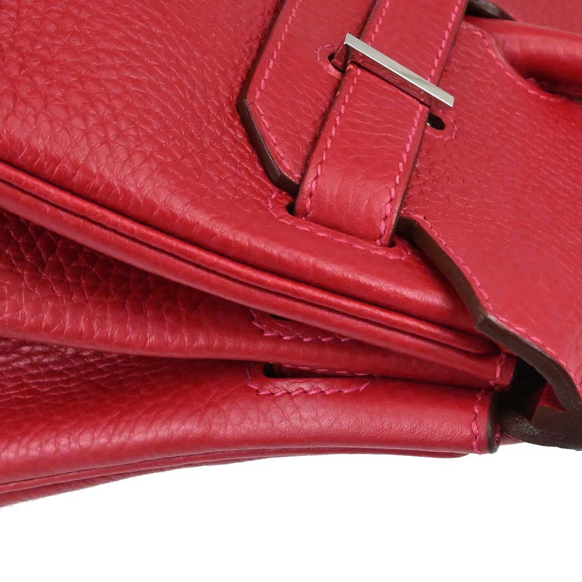 Hermes Rouge Casaque Taurillon Clemence Birkin 30 Handbag