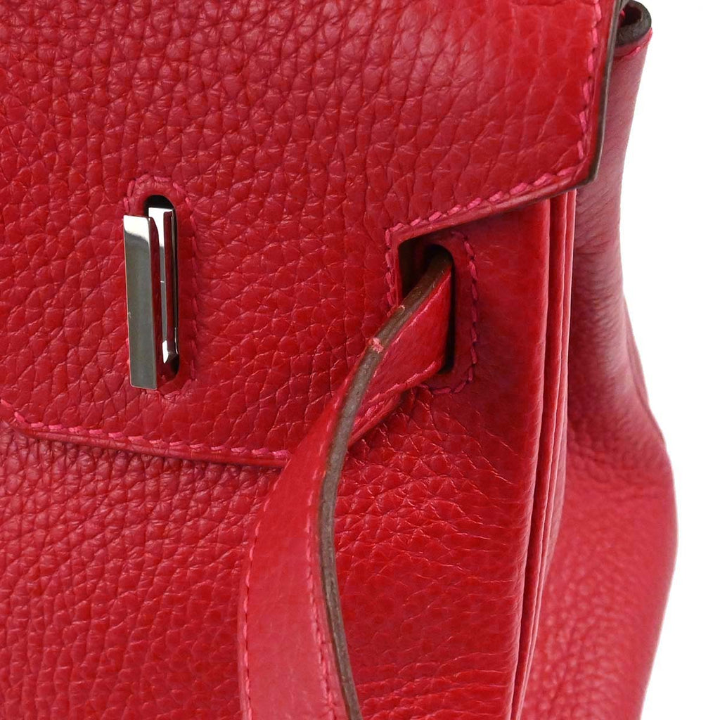 Hermes Rouge Casaque Taurillon Clemence Birkin 30 Handbag