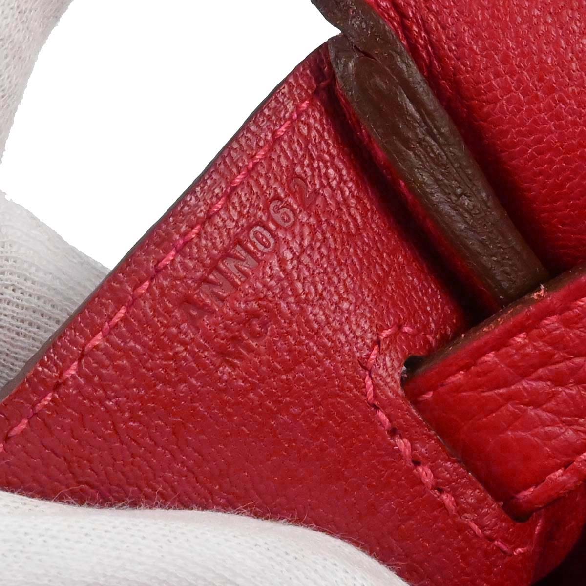 Hermes Rouge Casaque Taurillon Clemence Birkin 30 Handbag