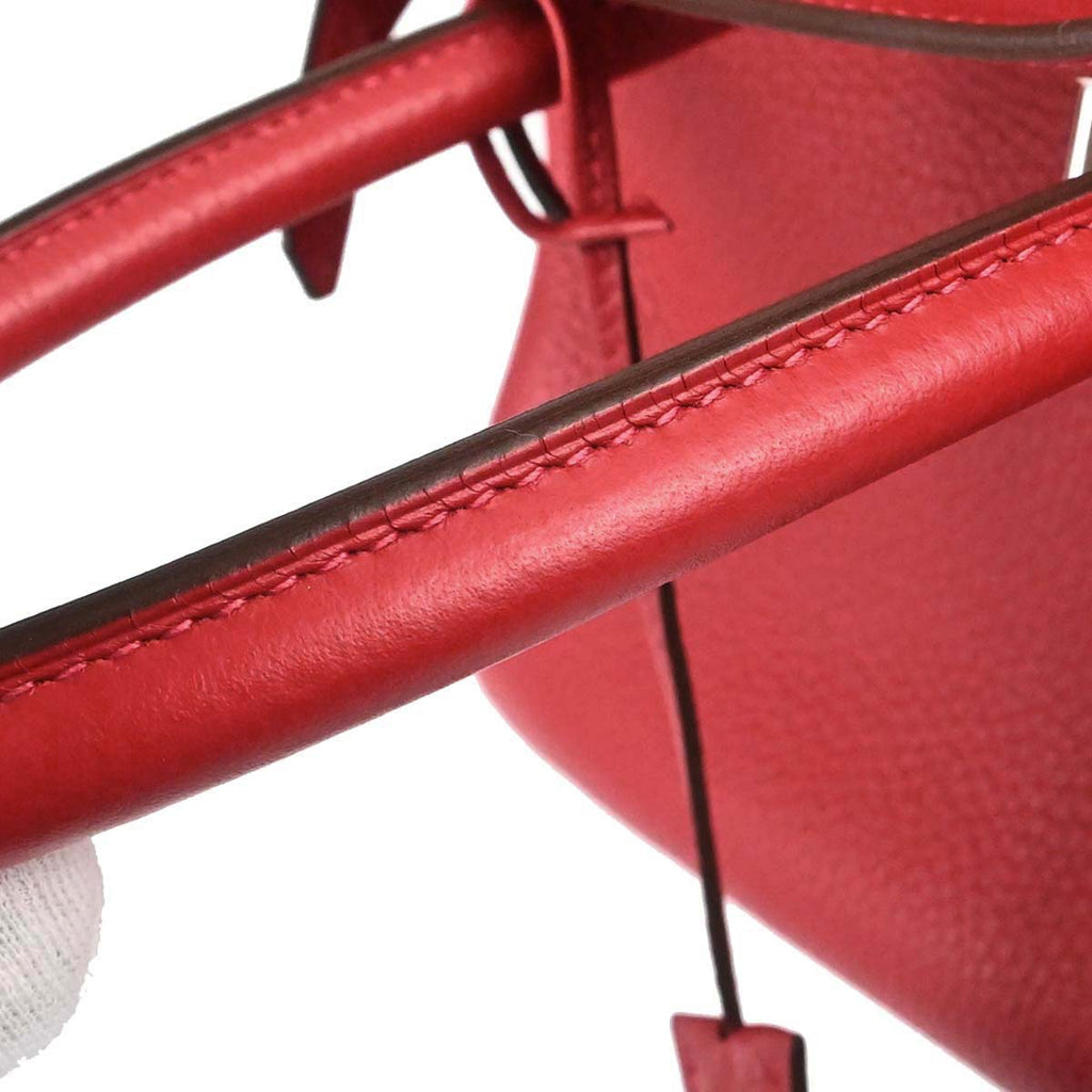 Hermes Rouge Casaque Taurillon Clemence Birkin 30 Handbag