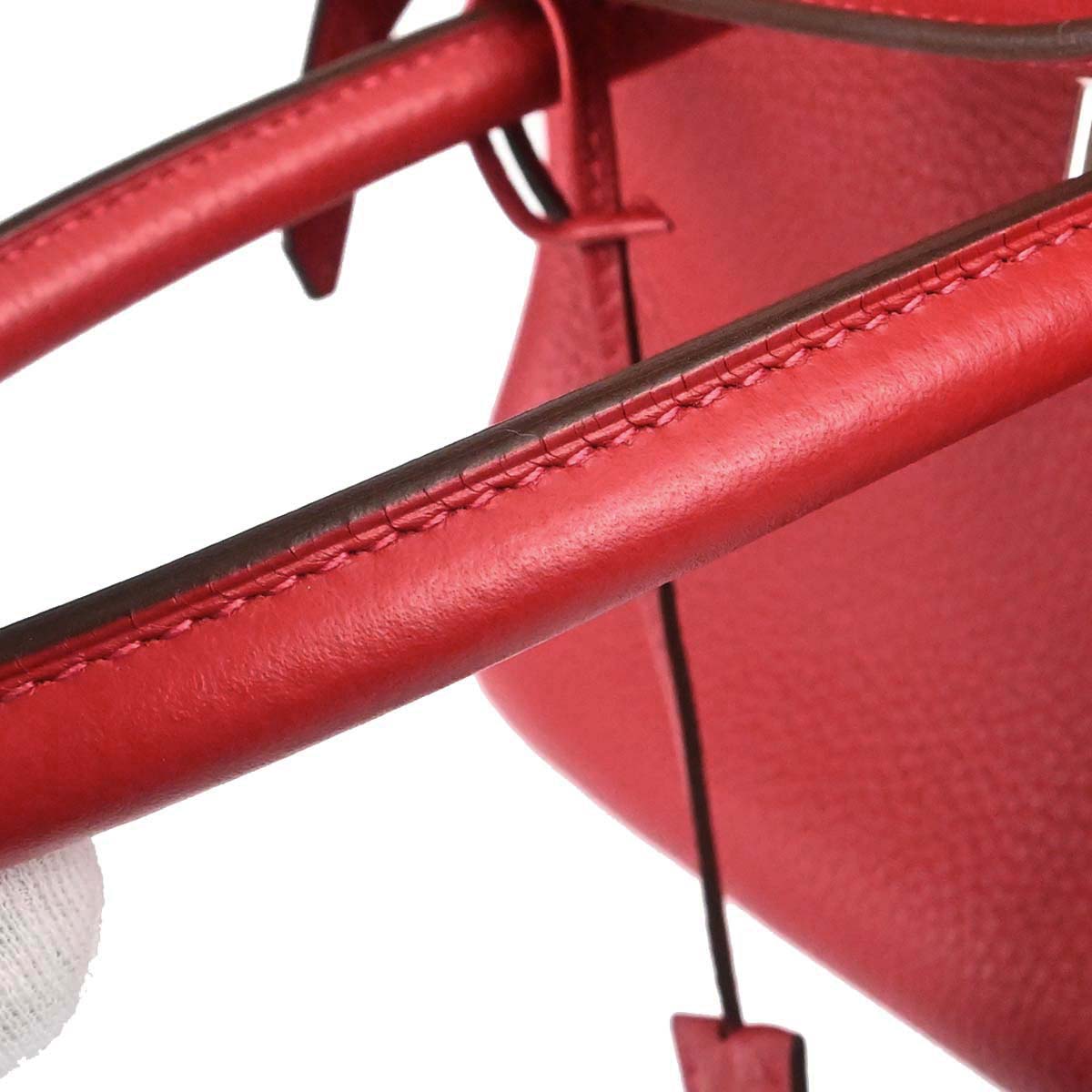 Hermes Rouge Casaque Taurillon Clemence Birkin 30 Handbag