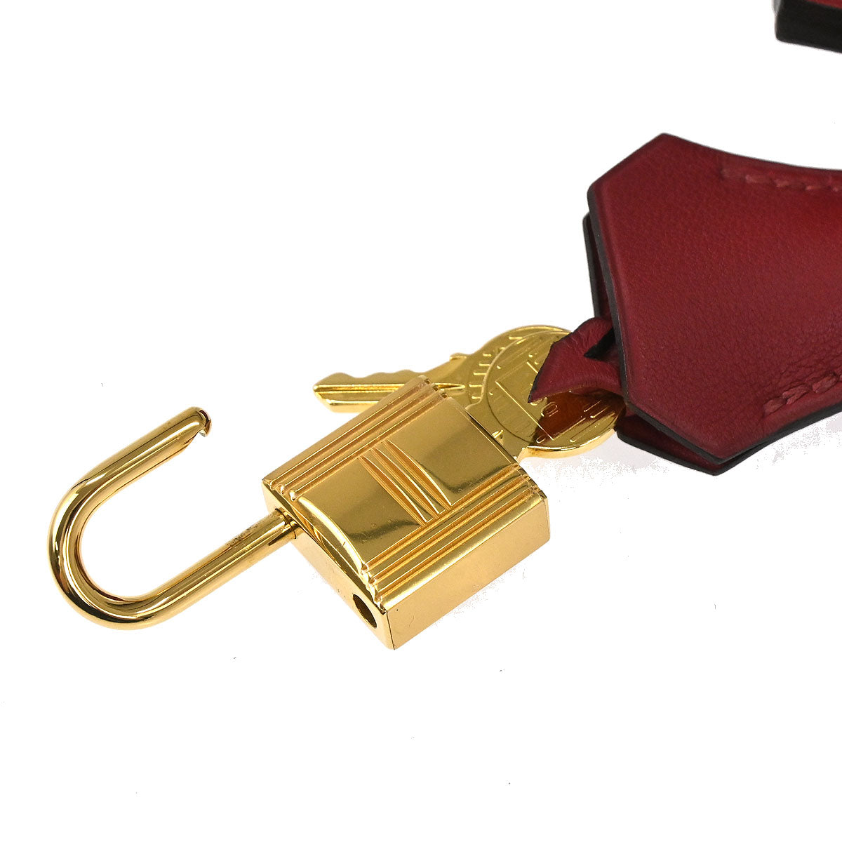 Hermes Rouge Grenade Swift Birkin 25 Handbag