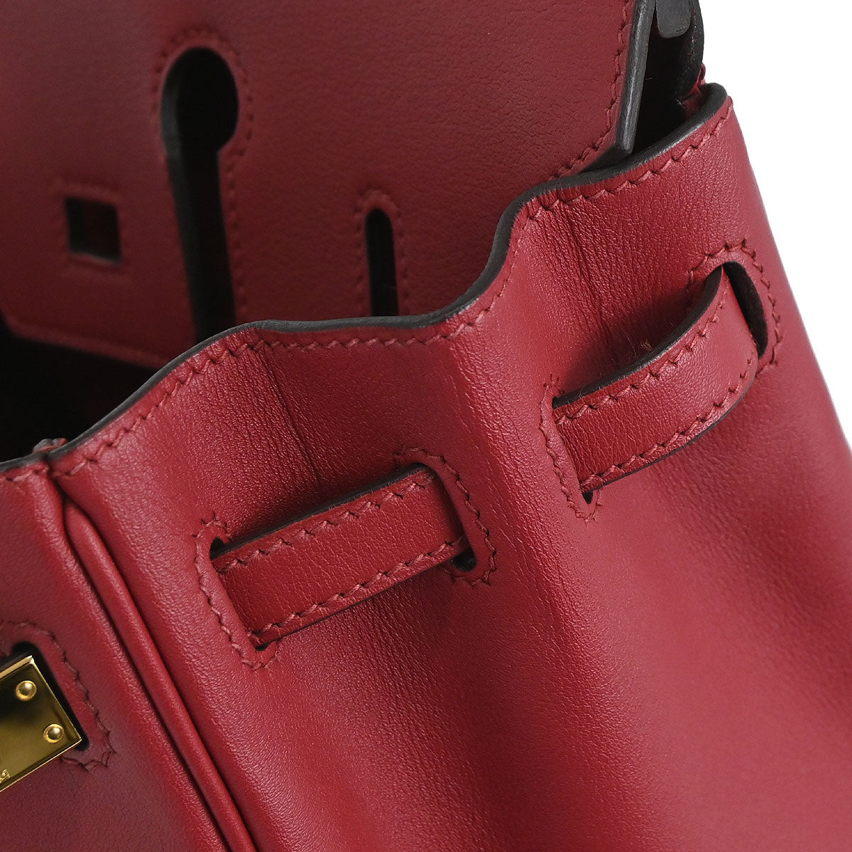 Hermes Rouge Grenade Swift Birkin 25 Handbag