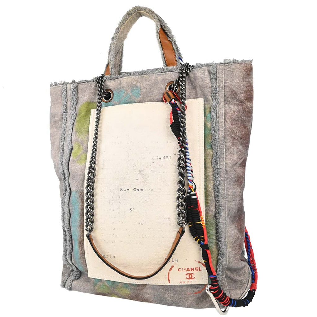 Chanel 2014SS Bricolage Graffiti Shopping Tote